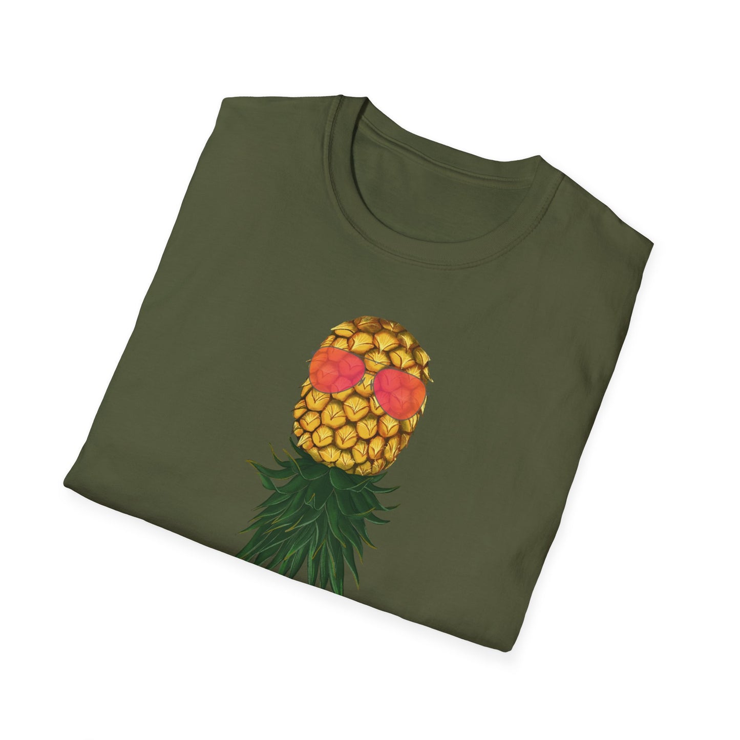 Upside Down Pineapple Unisex Softstyle T-Shirt